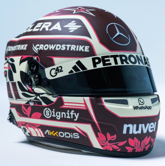 CASQUE  F1 ANDREA KIMI ANTONELLI TEAM MERCEDES AMG N 12 MIAMI GP 2025
