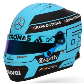 CASQUE  F1 GEORGE RUSSELL TEAM MERCEDES AMG N 63 SEASON 2025
