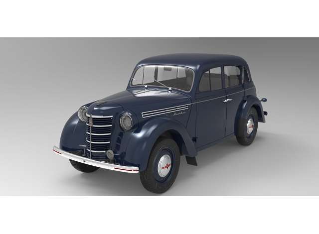 Moskvich 400-420, 1954,  dark blue