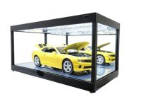 Led Show Case, black with mirror at the back