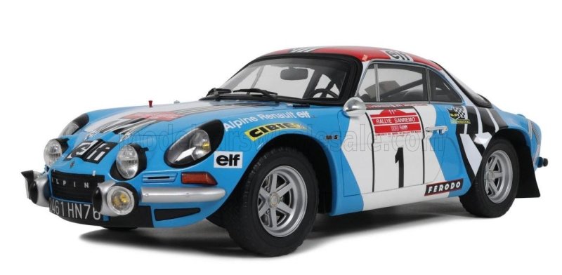 RENAULT - ALPINE A110 1800 N 1 WINNER RALLY SANREMO 1973 JEAN-LUC THERIER
