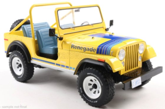 JEEP - CJ-7 RENEGADE OPEN 1980 - YELLOW