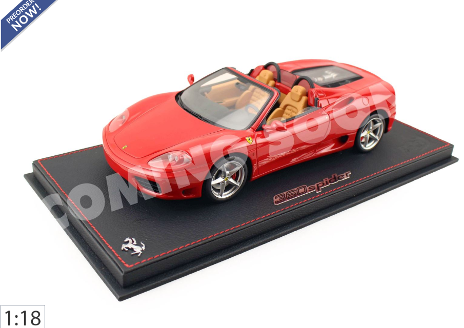 Ferrari 360 Modena Spider cambio manuale Rosso Cor
