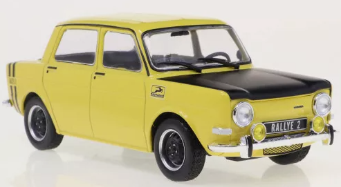 Simca 1000 Rallye 2, geel/zwart, 1970 Schaal 1/24
