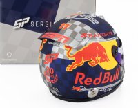 CASCO HELMET F1 SERGIO PEREZ TEAM ORACLE RED BULL RACING N 11 SILVERSTONE BRITISH GP 2024 - SILVER BLUE YELLOW