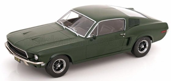 FORD USA - MUSTANG FASTBACK - BULLIT MOVIE EDITION 1968 - FLAT GREEN