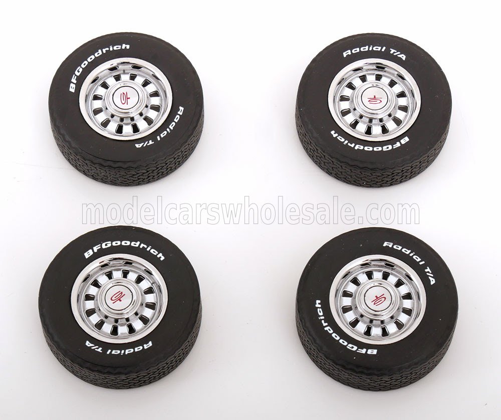 SET 4X WHEELS AND RIMS FOR FORD MUSTANG 1968 - BLA