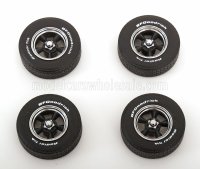 SET 4X WHEELS AND RIMS FOR FORD MUSTANG BILLIT 1968 - BLACK CHROME