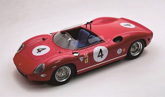 FERRARI - 330P 4.0L V12 TEAM N.A.R.T. NORTH AMERICAN RACING N 4 WINNER CANADA MOSPORT GP 1964 PEDRO RODRIGUEZ