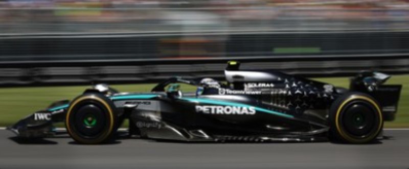 MERCEDES W16 N°12 Mercedes-AMG PETRONAS F1Team 3rdGP Canada 2025 Kimi Antonelli + Pit board