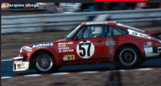 PORSCHE 934 N°57 24H Le Mans 1977 W. Braillard - G. Ortega - N. Koob