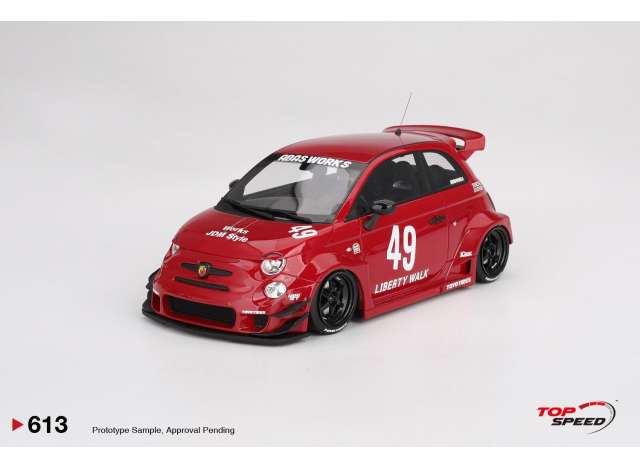FIAT ABARTH 595 LB-WORKS X ABAS RED 2024