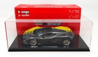 FERRARI - DAYTONA SP3 CLOSED ROOF SPECIAL LIVERY 2022 - WITH SHOWCASE -  GIALLO MODENA - SHINY CARBON