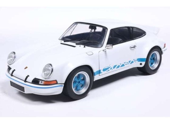 PORSCHE 911 RSR WHITE / BLUE CARRERA STRIPES 1973