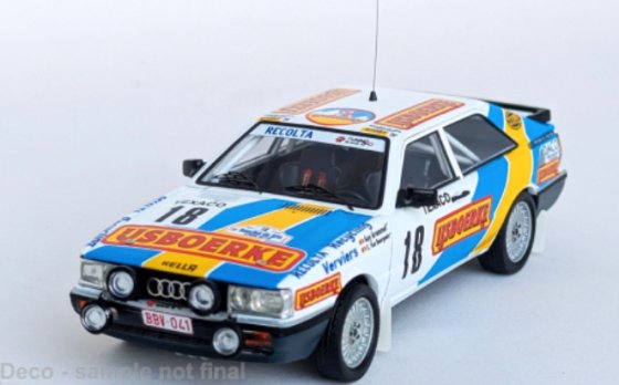 Audi Quattro Coupe, Boucles de Spa, 1987, #18, G.Grammet / P. Verheyden