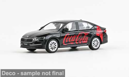 Skoda Octavia IV FL, schwarz, 2024, Coca Cola