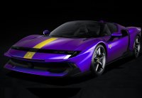 Ferrari 849 Testarossa Spider Viola Hong Kong e striscia gialla