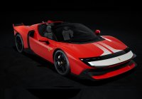Ferrari 849 Testarossa Spider Assetto Fiorano Rosso Corsa e striscia bianca