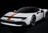 Ferrari 849 Testarossa Bianco Italia e striscia Giallo Ambra
