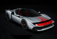 Ferrari 849 Testarossa Spider Assetto Fiorano Grigio Squalo e striscia rossa