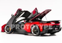 Ferrari F80 diecast apribile PROGETTO 2026 Rosso Supercar - cerchi carbonio e silver