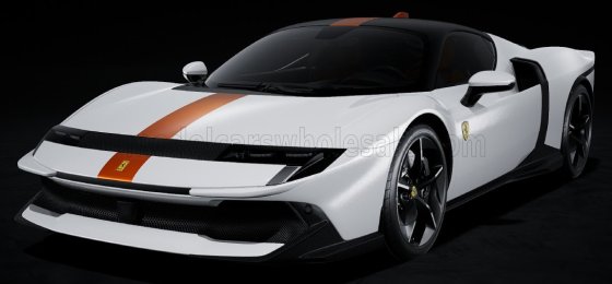 FERRARI - 849 TESTAROSSA 2025 - CON VETRINA - WITH SHOWCASE - BIANCO ITALIA - WHITE YELLOW AMBRA