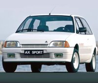 Citroën AX Sport 1987 White 1:18