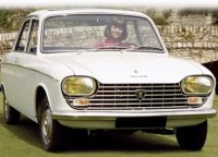 Peugeot 204 1967 White 1:18