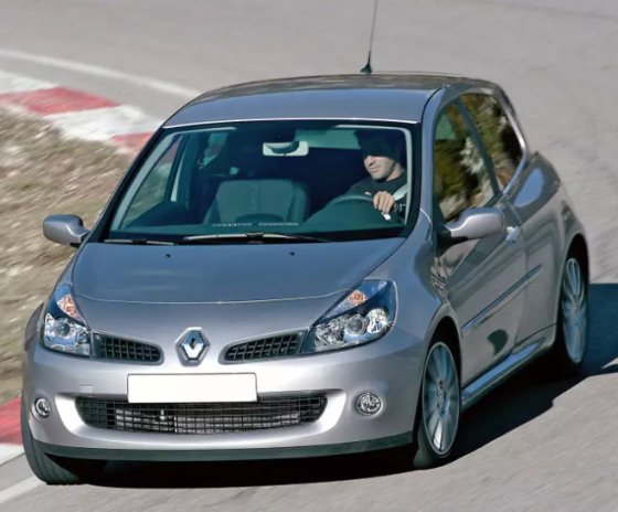 Renault Clio R.S. 2007 Silver 1:18