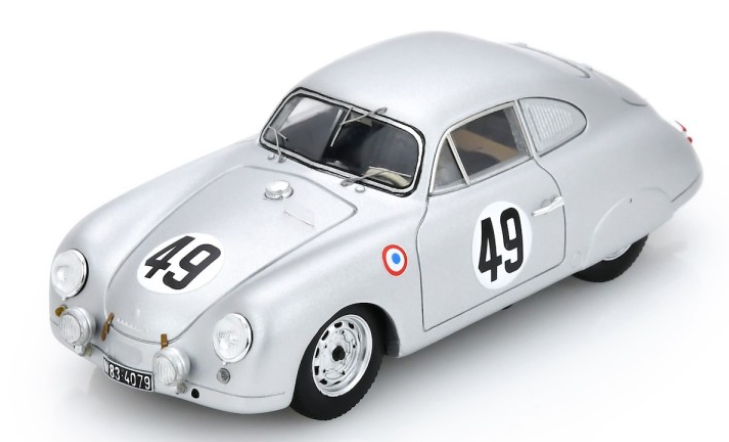 PORSCHE 356 N°49 24H Le Mans 1953 A. Veuillet - P