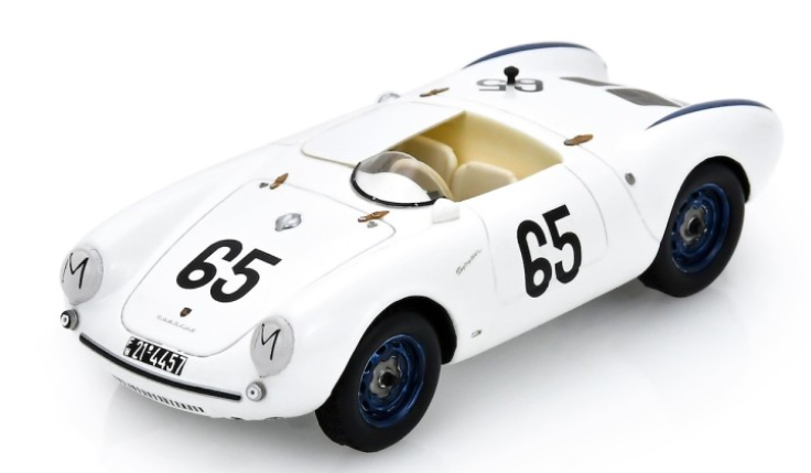 PORSCHE 550 N°65 18th 24H Le Mans 1955 G. Olivier