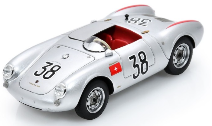 PORSCHE 550 N°38 24H Le Mans 1955 W. Ringgenberg 
