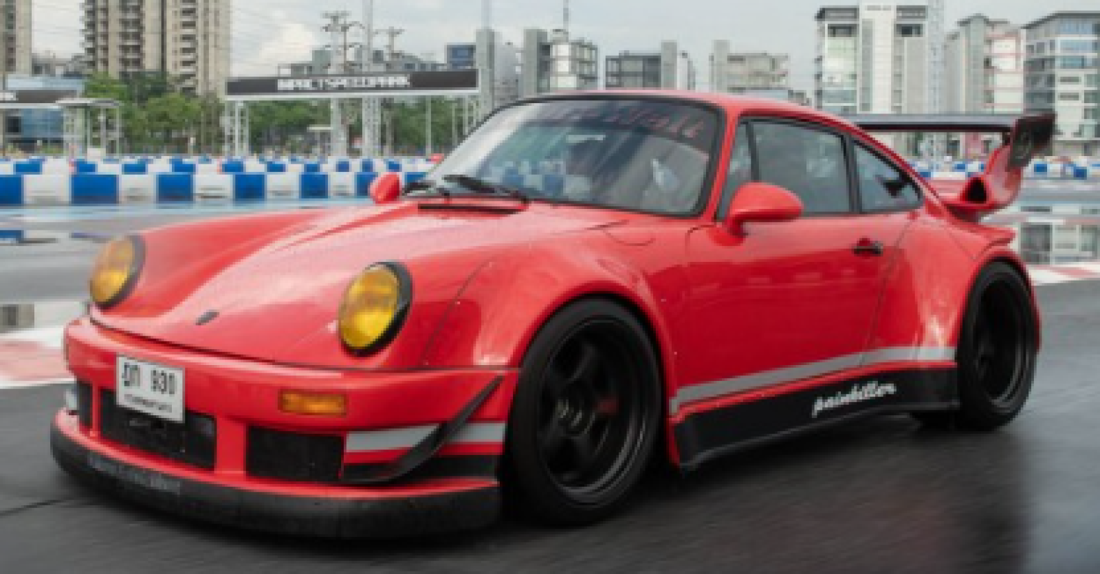 Red Proche Rwb Schaalmodel Porsche - 911 964 Rwb Body Kit Painkiller Coupe 2008 - Red 1/43