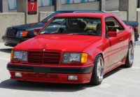 MERCEDES BENZ - E-CLASS 300CE 6.0 AMG COUPE THE HAMMER WIDEBODY 1988 - RED