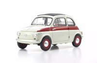 Fiat Nuova 500 Sport Light gray/Red line 1:18