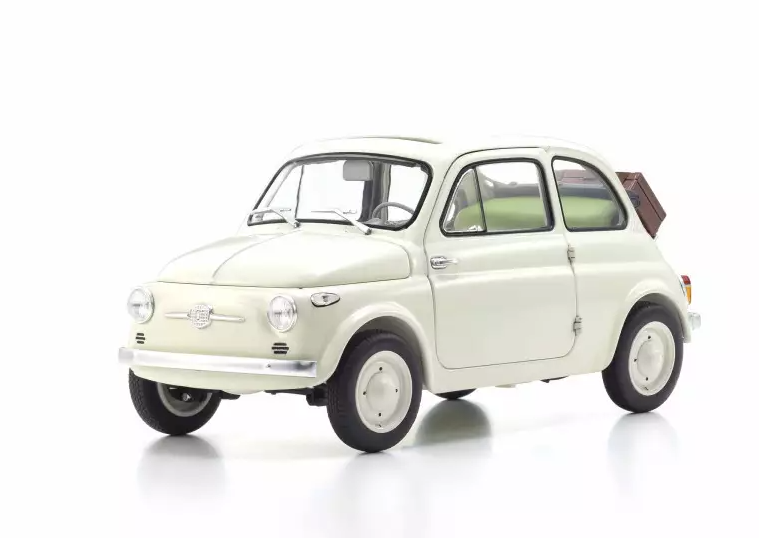 Fiat Nuova 500 "with accessories" Ivory 1:18