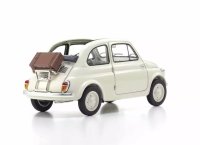 Fiat Nuova 500 "with accessories" Ivory 1:18