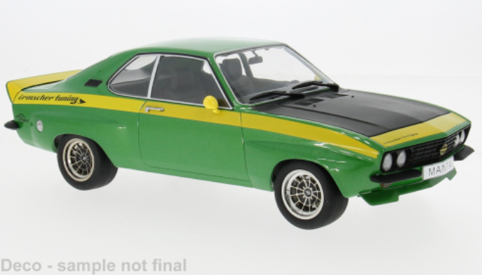 Opel Manta A Irmscher, groen/geel, 1974, 1:18