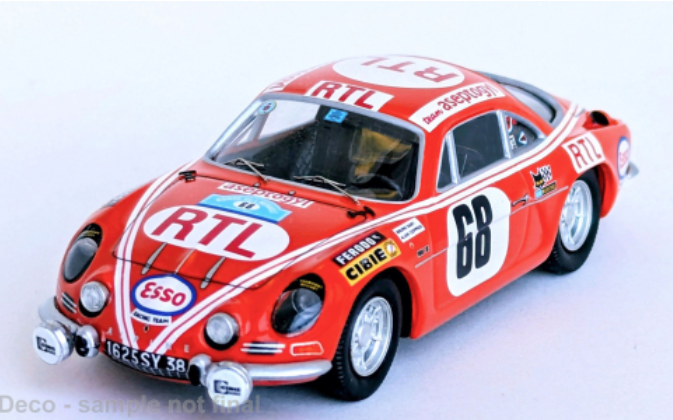 Alpine Renault A110, Herault Rally, 1972, #68, 1:4
