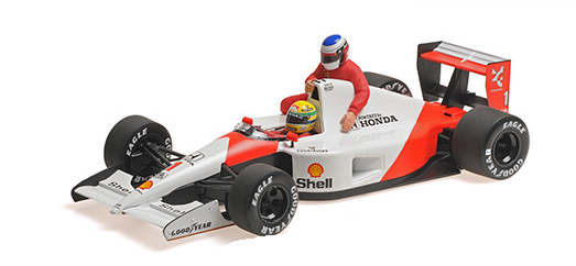 MCLAREN HONDA MP4/6 AYRTON SENNA W/JEAN ALESI RIDI