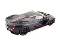 Ferrari LaFerrari Matt black with red stripes base carbonio-vetrina inclusa