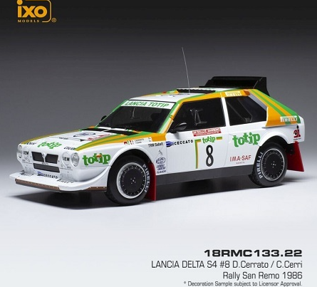Lancia Delta S4, No.8, Rally San Remo, D.Cerrato/G