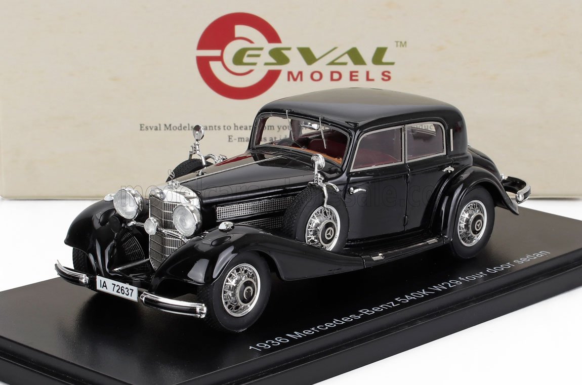 MERCEDES BENZ - 540K W29 CHROME WHEELS 1936 - BLAC