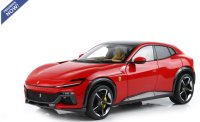 Ferrari Purosangue diecast tetto panoramico Rosso Corsa - polifoam