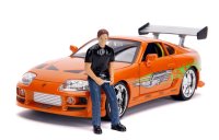 Toyota Supra w/Lights & Brian Figurine , Fast & Furious