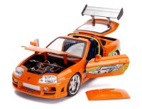 Toyota Supra w/Lights & Brian Figurine , Fast & Furious