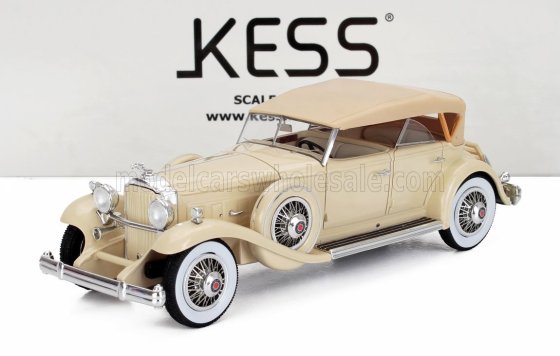 PACKARD - 904 CUSTOM DIETRICH DUEL COWL SPORT PHEATON CLOSED 1932 - 2 TONE BEIGE