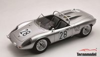 PORSCHE - 718 WRS SPIDER TEAM PORSCHE SYSTEM ENGINEERING N 28 24h LE MANS 1963 EDGAR BARTH - HERBERT LINGE - SILVER PORSCHE - 718 WRS SPIDER TEAM PORSCHE SYSTEM ENGINEERING N 28 24h LE MANS 1963 EDGAR BARTH - HERBERT LINGE - SILVER