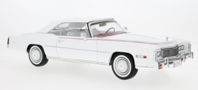 Cadillac Eldorado Convertible, wit, 1976, 1:18