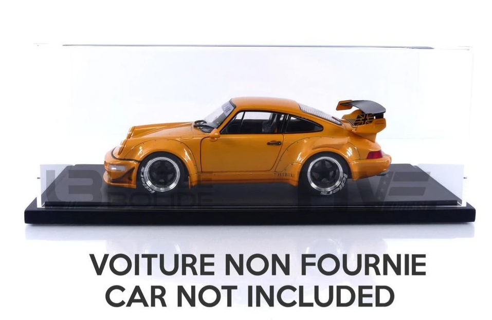 Vitrine 1-18 Gt spirit Plexiglass with wood base